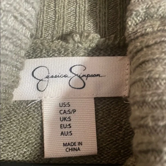 Jessica Simpson Olive Cowl Neck Sweater - Picture 7 of 7